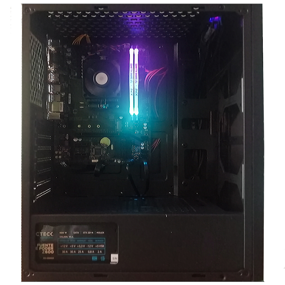 Pc Gamer Compu Armado Amd Athlon 3000g 16gb Rgb Ssd 240gb