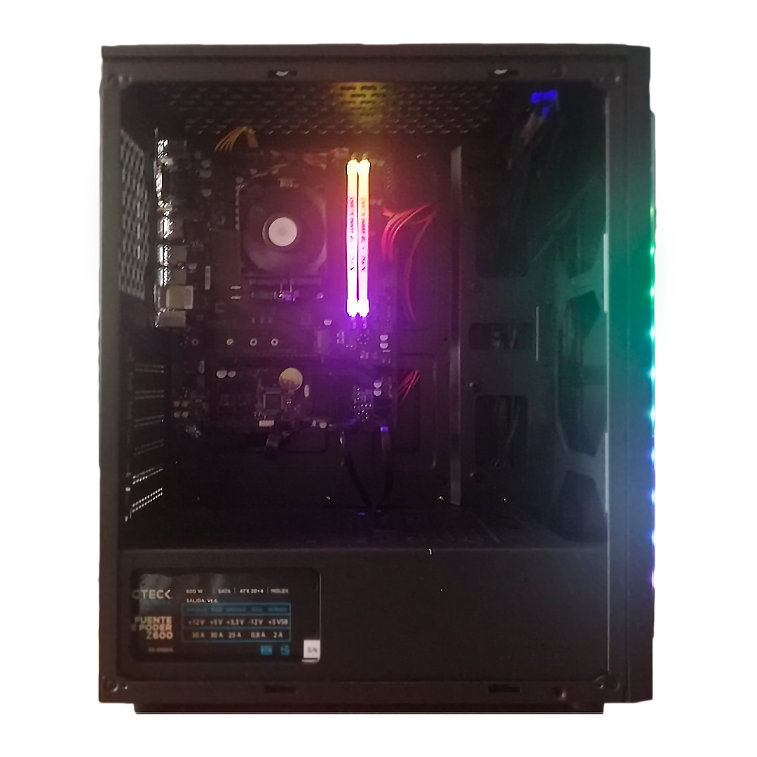 Pc Gamer Compu Armado Amd Athlon 3000g 16gb Rgb Ssd 240gb