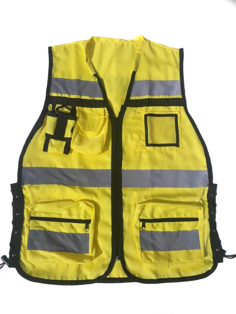 Chaleco Brigadista Reflejante Industrial AJUSTABLE RKT  TALLA CHICA