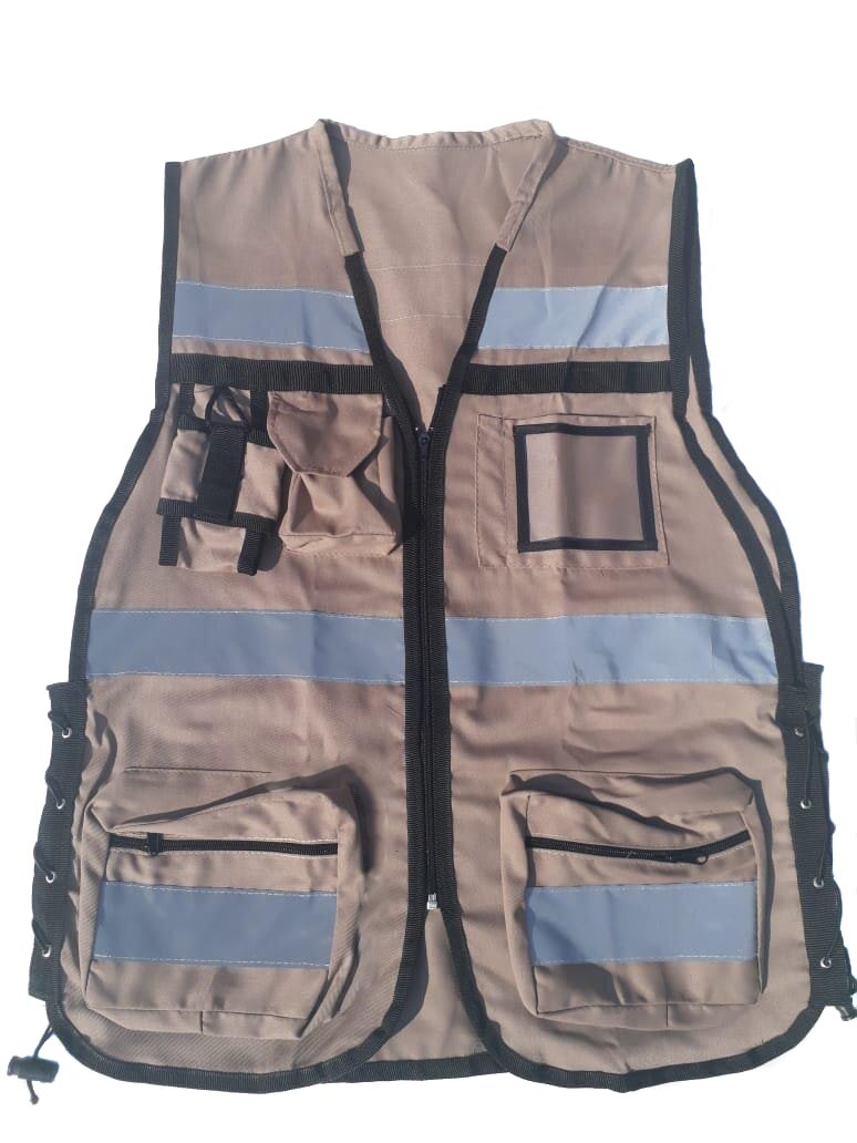 Chaleco Brigadista Reflejante Industrial AJUSTABLE RKT  TALLA CHICA