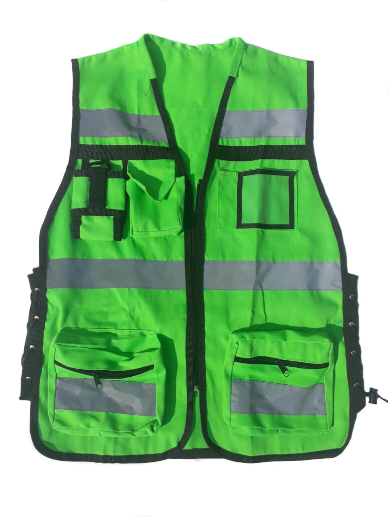 Chaleco Brigadista Reflejante Industrial AJUSTABLE RKT  TALLA CHICA