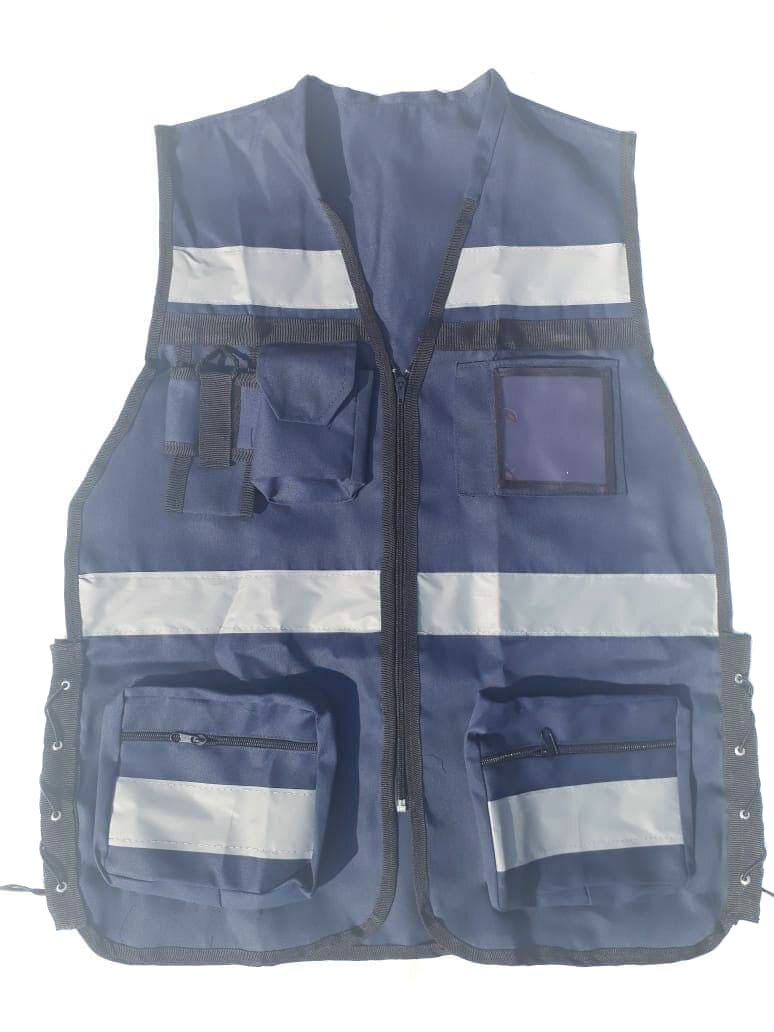 Chaleco Brigadista Reflejante Industrial AJUSTABLE RKT  TALLA CHICA