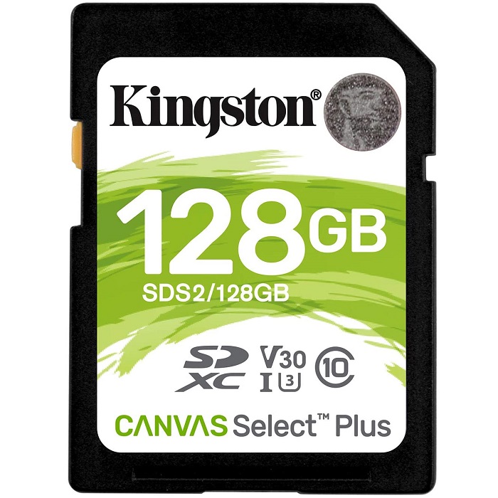 Memoria SD 128GB Kingston SDXC Clase 10 Canvas Select Plus SDS2/128GB.