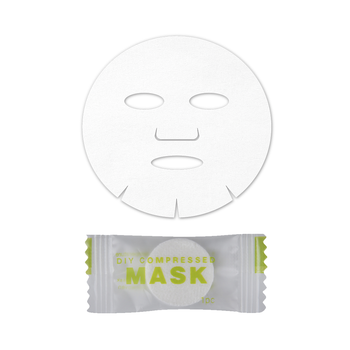 Mascarillas Faciales Comprimidas Pastilla Algodón 30 Piezas