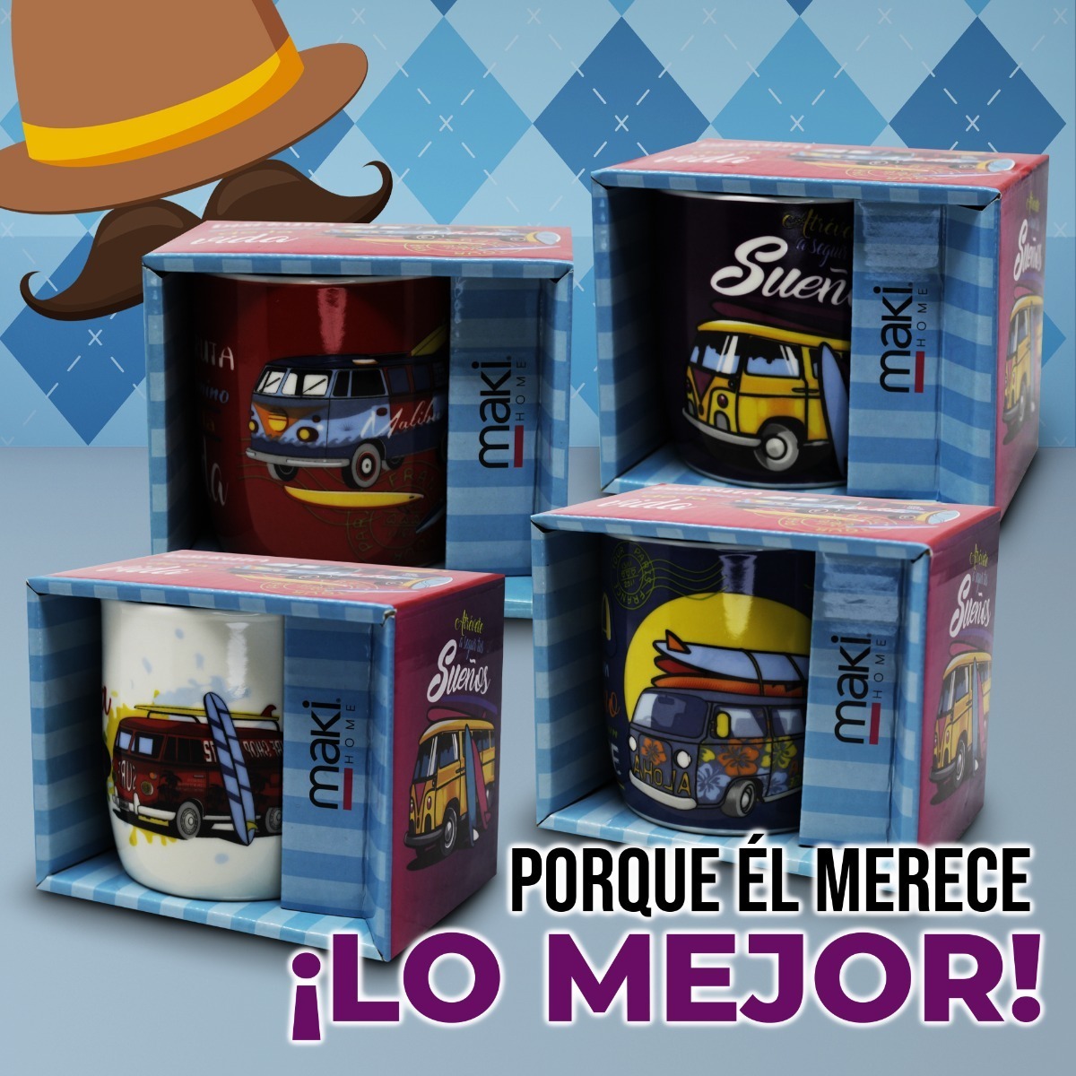 Tazas Grande Para Cafe Papá Frases 350ml Porcelana Decorada