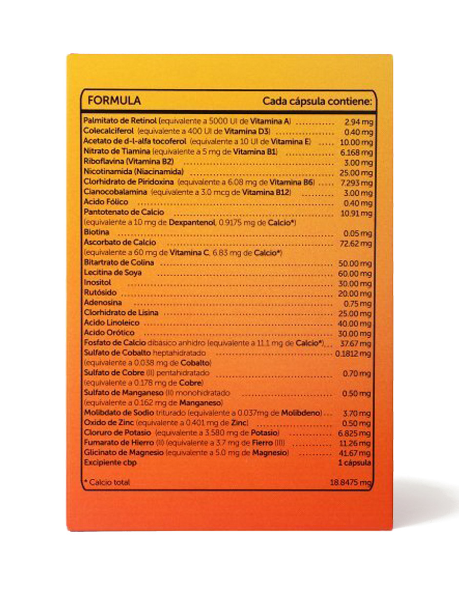 Vivioptal Vitaminas Y Minerales 90 Cápsulas