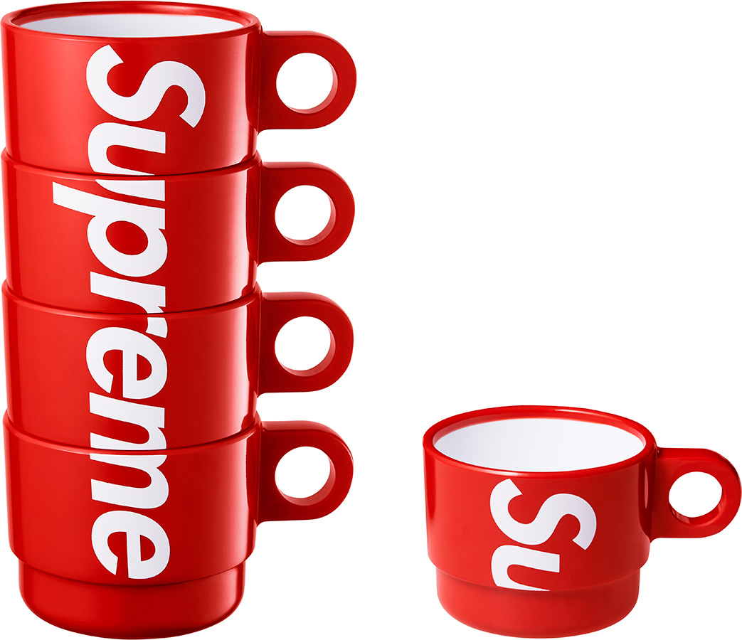 Supreme Stacking Cups (Set of 4) Red