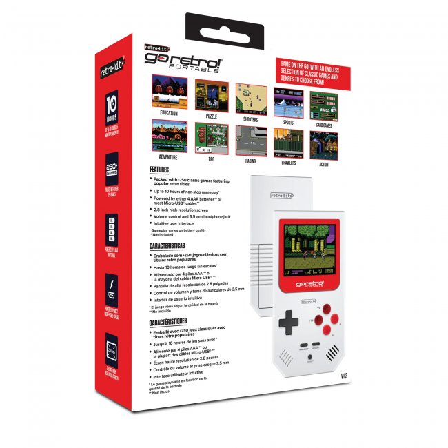 Consola portatil GoRetro! V 1.3 con mas de 250 juegos Retro-Bit