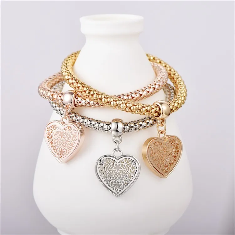 Pulsera Mujer Heart Charm Pandora Promocion Set