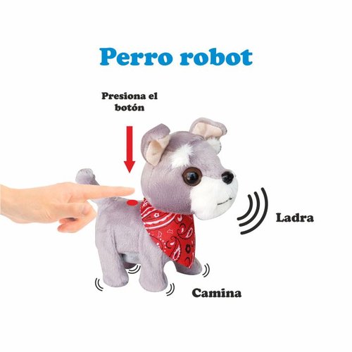 Perro robot, ladra, camina Schnauzer