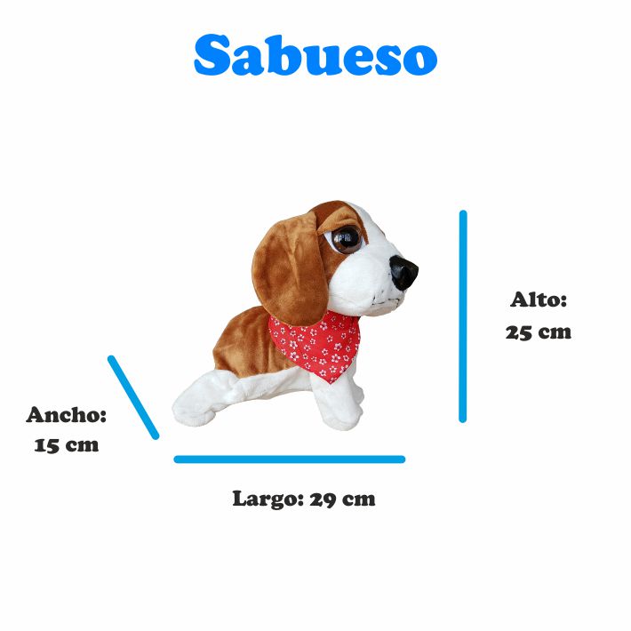 Perro robot, sensor de sonido, sensor de tacto, ladra, camina, acostado, saluda, movimientos aleatorios, Sabueso
