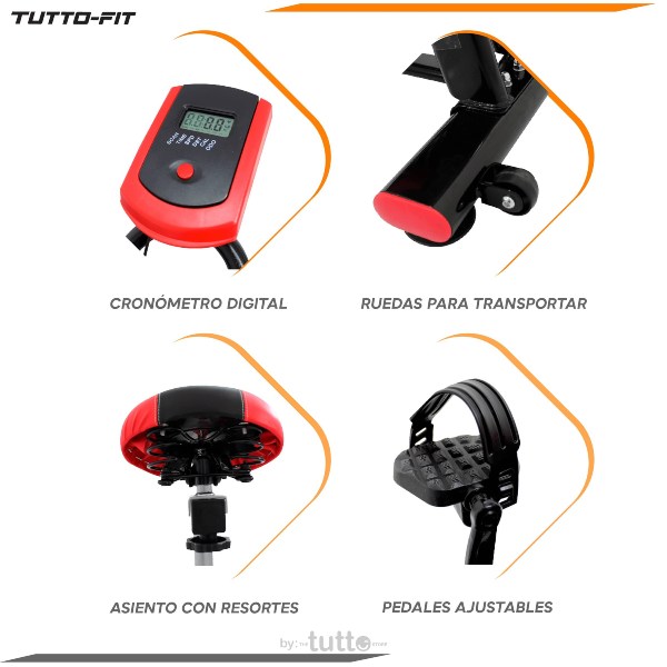 Bicicleta De Spinning Fija Tutto Fit Estatica Fitness Cardio