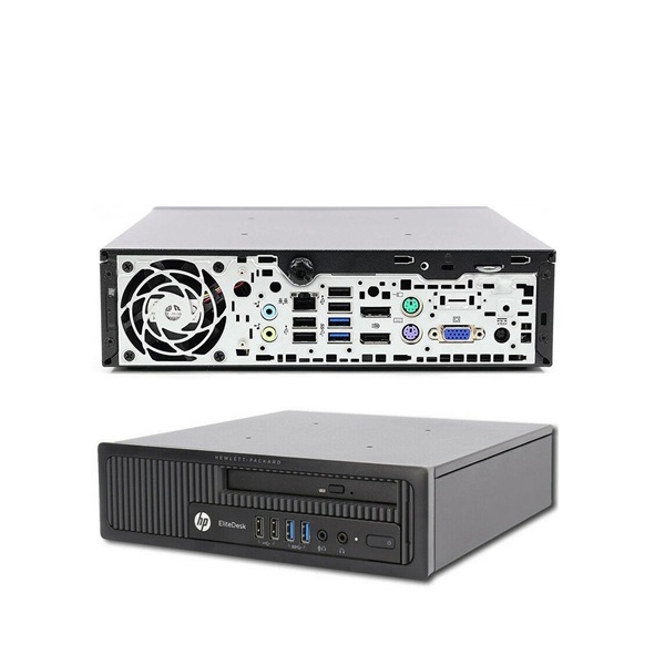 CPU HP EliteDesk 800 G1  Slim-FF Intel Core i5 4ta generación- 4GB RAM, 320GB Disco Duro-WIFI-Windows 10 PRO- Equipo Clase B, Reacondicionado.