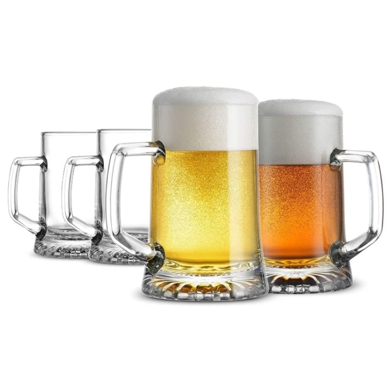 Bormioli 1522-1425 6 Vasos Vidrio Cerveza Tarro Cervecero Stern 500ml