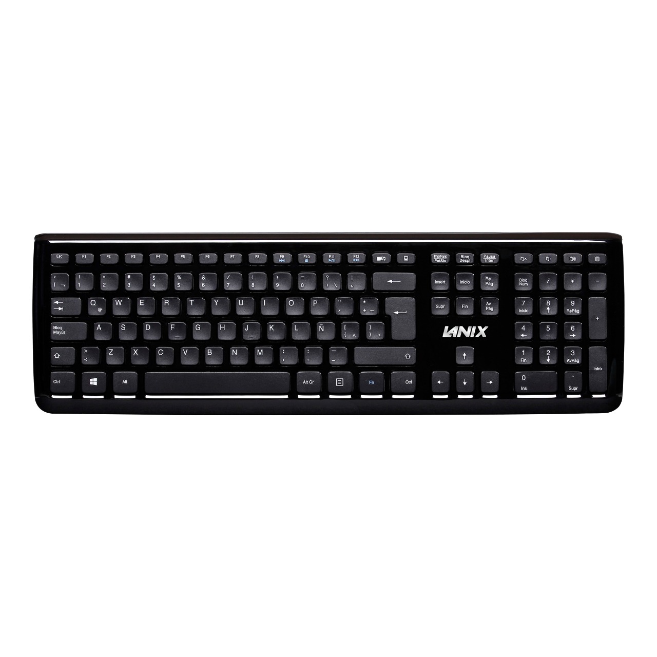 Kit De Teclado Y Mouse Inalámbricos Lanix 15037 En Español