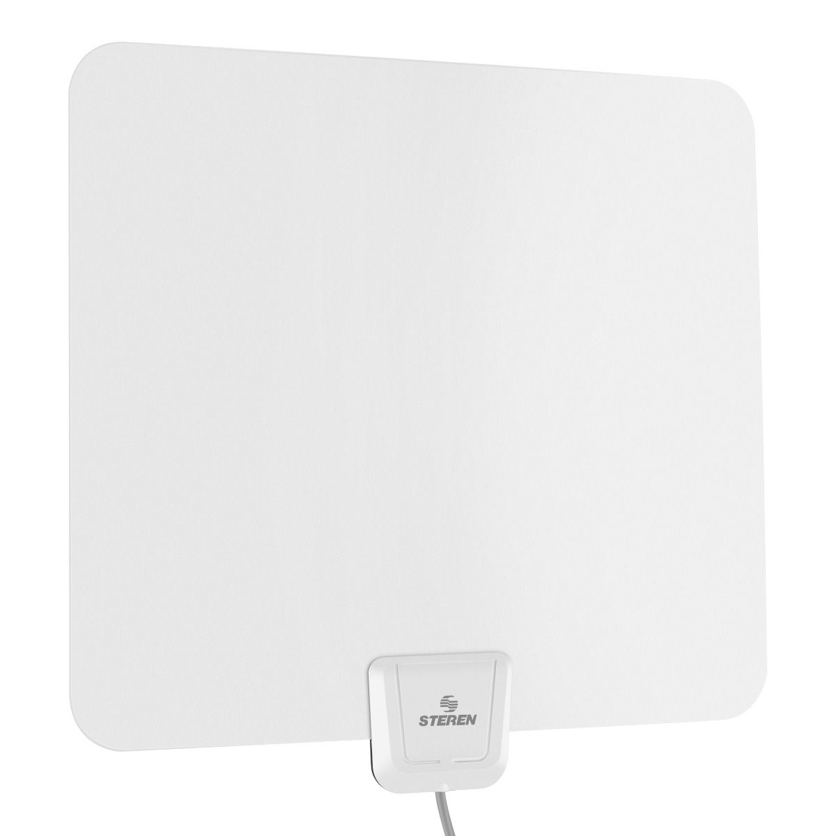 Antena uhf para interiores ultra delgada con boster de 25 db ant-9025 steren