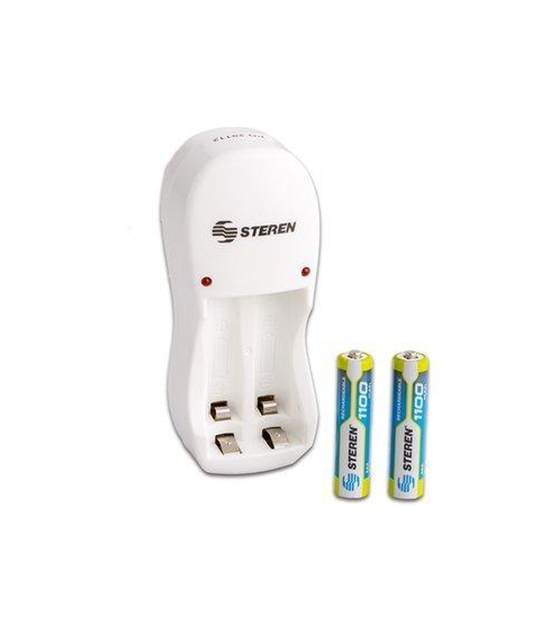 CARGADOR DE BATERIAS PILAS AA/AAA STEREN MINI