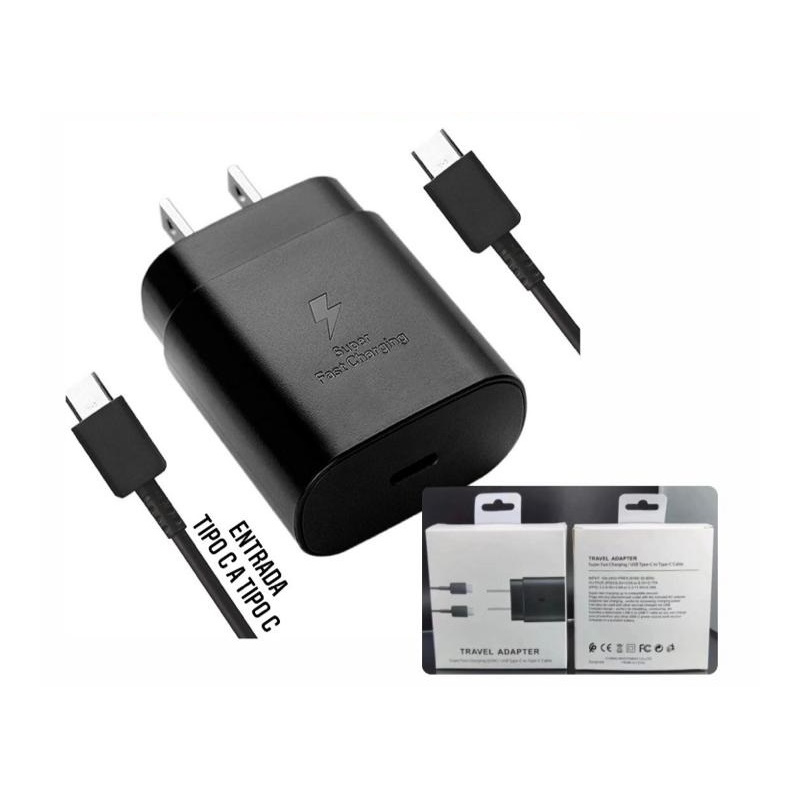 Cargador Samsung S21 25W Ultra Super Carga Rapida Tipo C a Tipo C