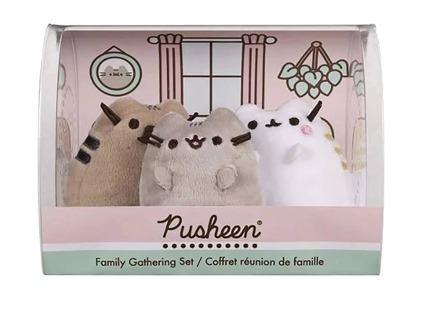 Set De Peluches Familia Pusheen Mama Y Papa Pusheen Cat Gund