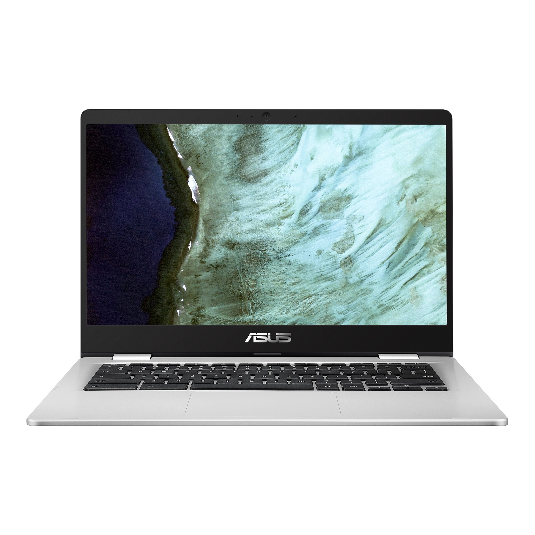 Laptop Asus C423n Plata 14 Celeron N3350 4gb De Ram, 64gb Mmc Sistema Cromebook Gris