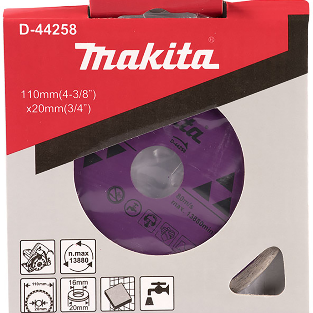Disco Diamante Rin continuo. 4-3/8 X 20mm P/4100 Makita D44258
