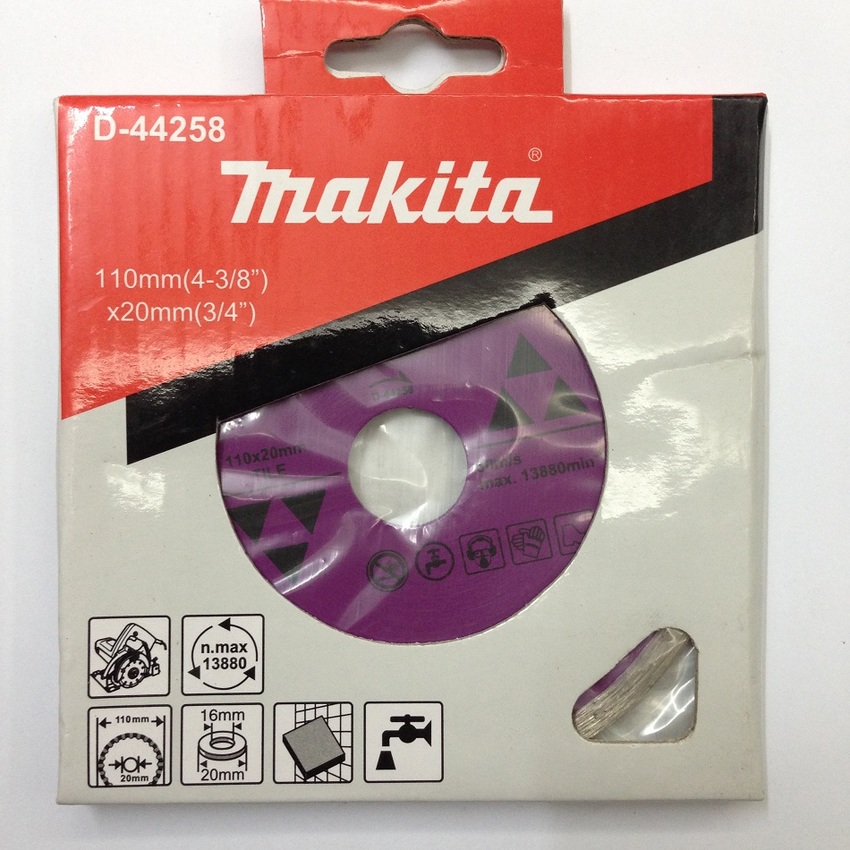 Disco Diamante Rin continuo. 4-3/8 X 20mm P/4100 Makita D44258