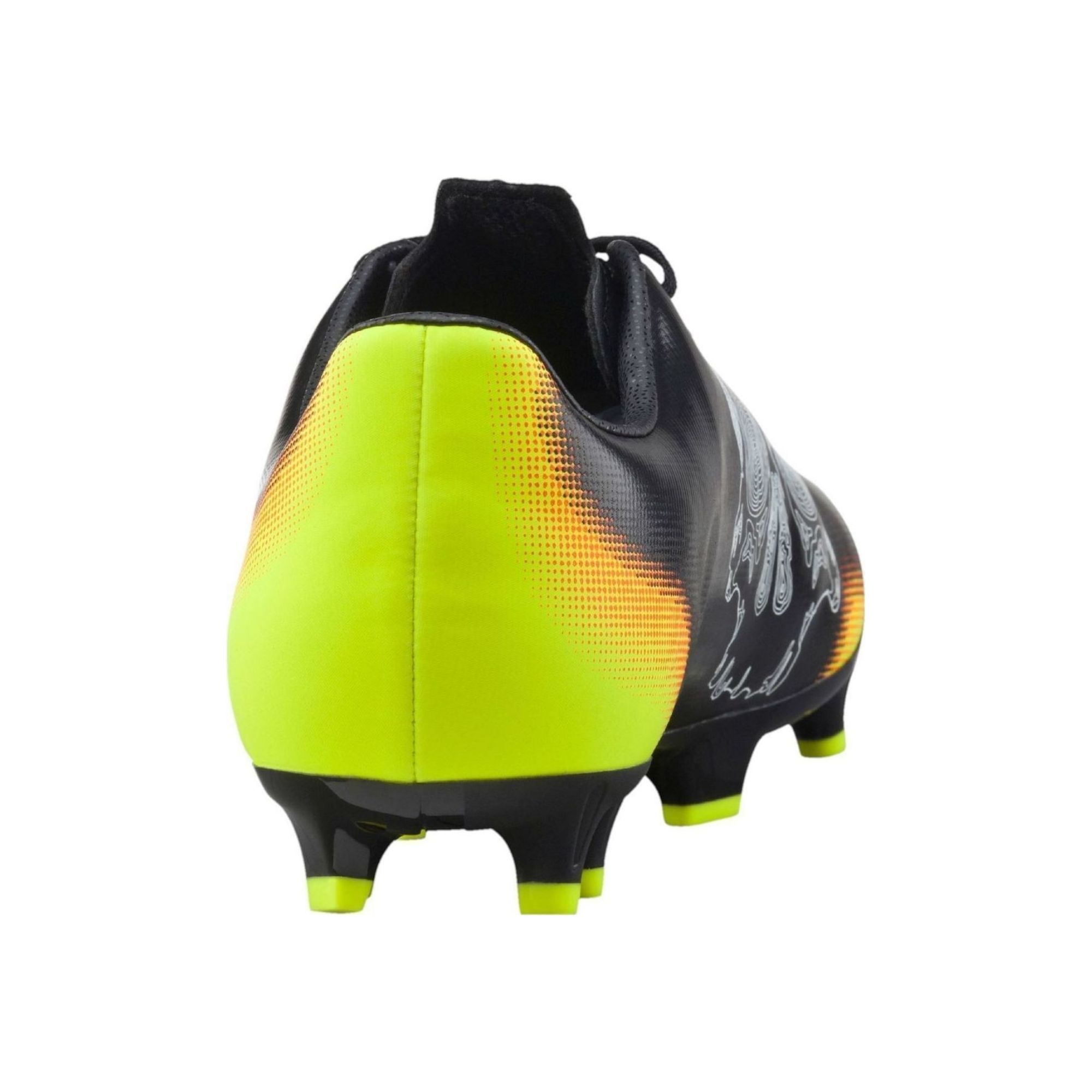 Tacos Tachones Puma EvoSpeed 4.5 Graphic FG Negro con Amarillo Originales 10376401