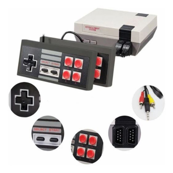 Mini Consola Retro 620 Juegos Clásicos 8 bits 2 Controles.
