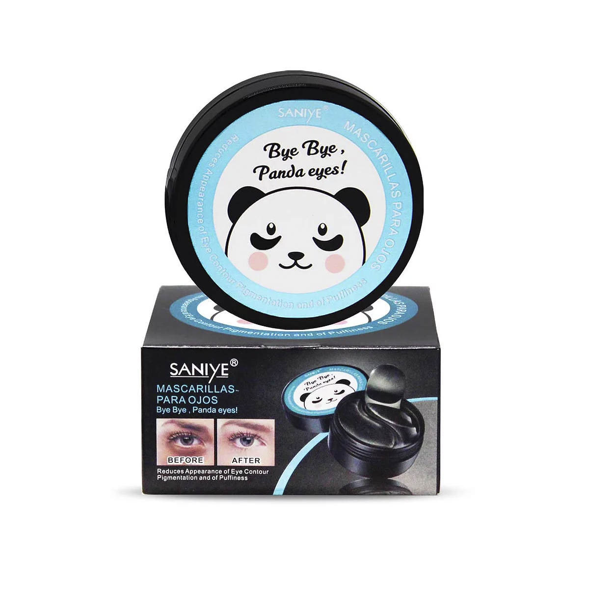 Parches Hydrogel Para Ojos Panda Ácido Hialurónico Y Niacinamida