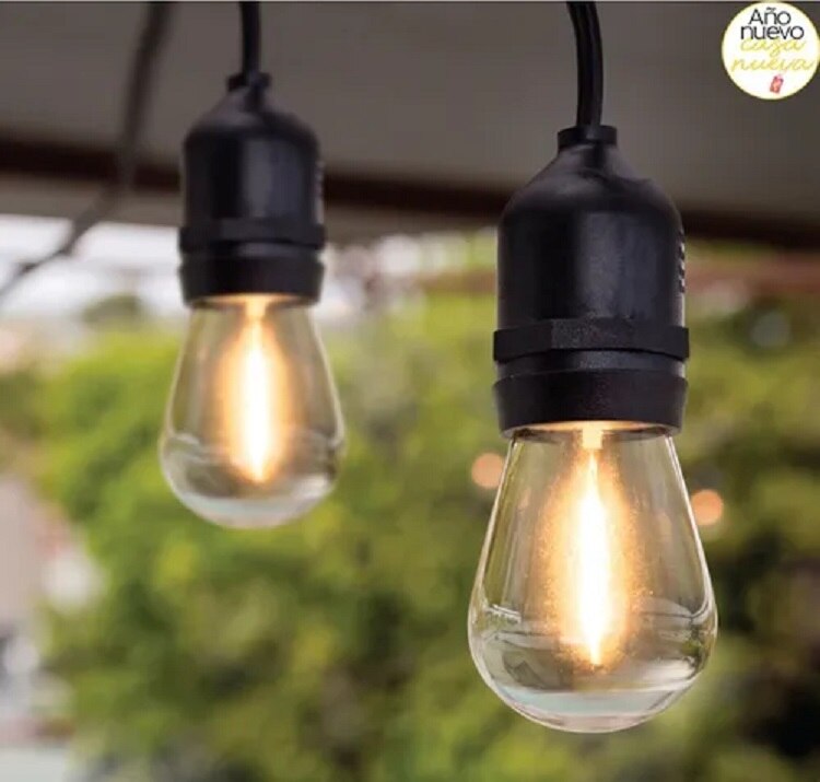 Set de Luces en serie  jardin exterior 24 LED