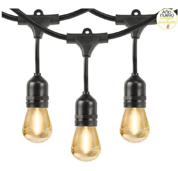 Set de Luces en serie  jardin exterior 24 LED
