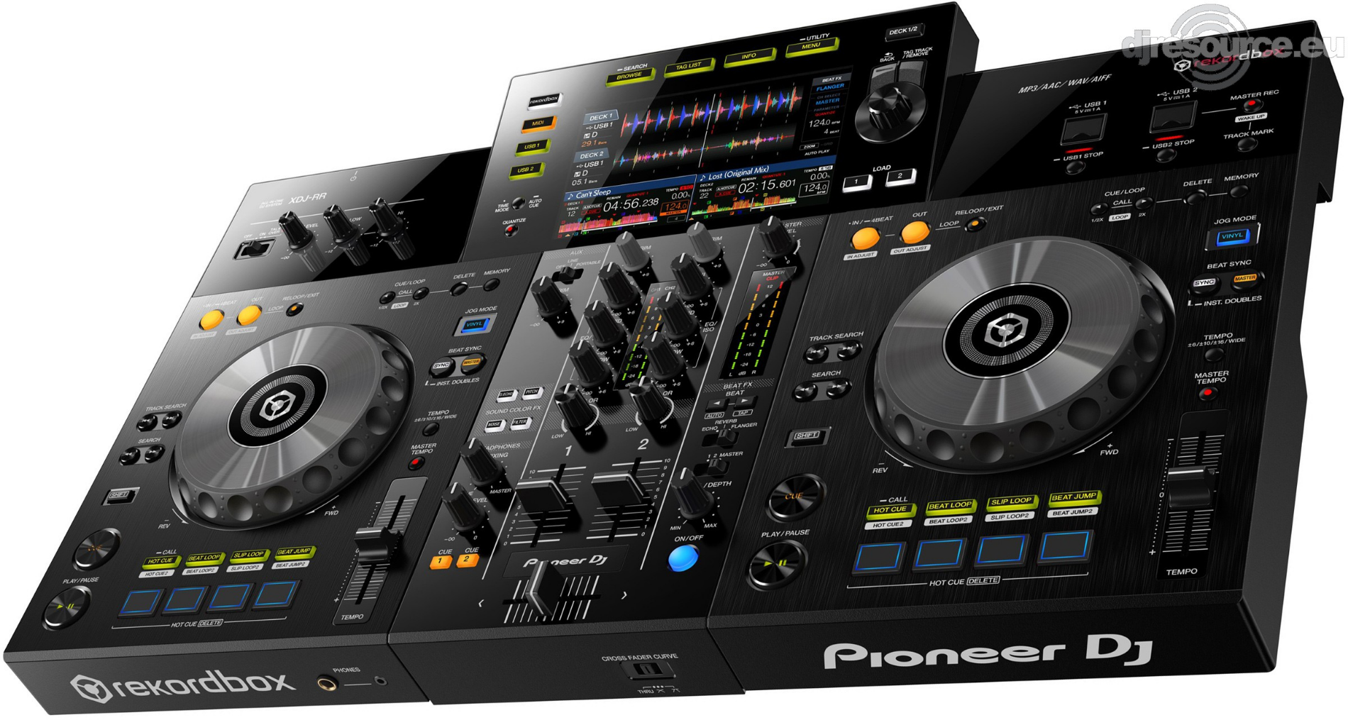 Controlador DJ Todo en Uno 2 Canales Pioneer XDJ RR-Negro