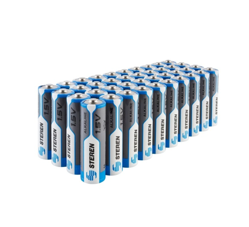 Paquete De 40 Baterías Pilas Alcalinas Aa Steren Bat-aa40