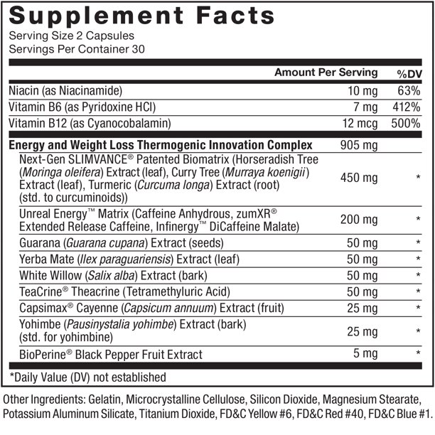 FORCE FACTOR LeanFire Slimvance 60 capsulas