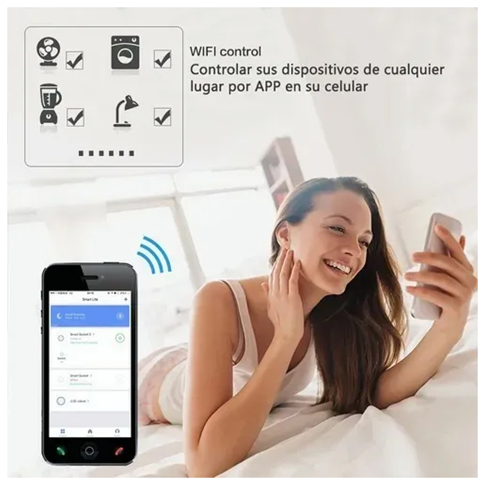 Enchufe Inteligente Con Wifi Para Alexa Google Home 2 Uds.