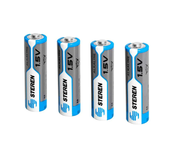 Paquete De Pila Batería Alcalina Aa Steren 4 Piezas Bat-aa4