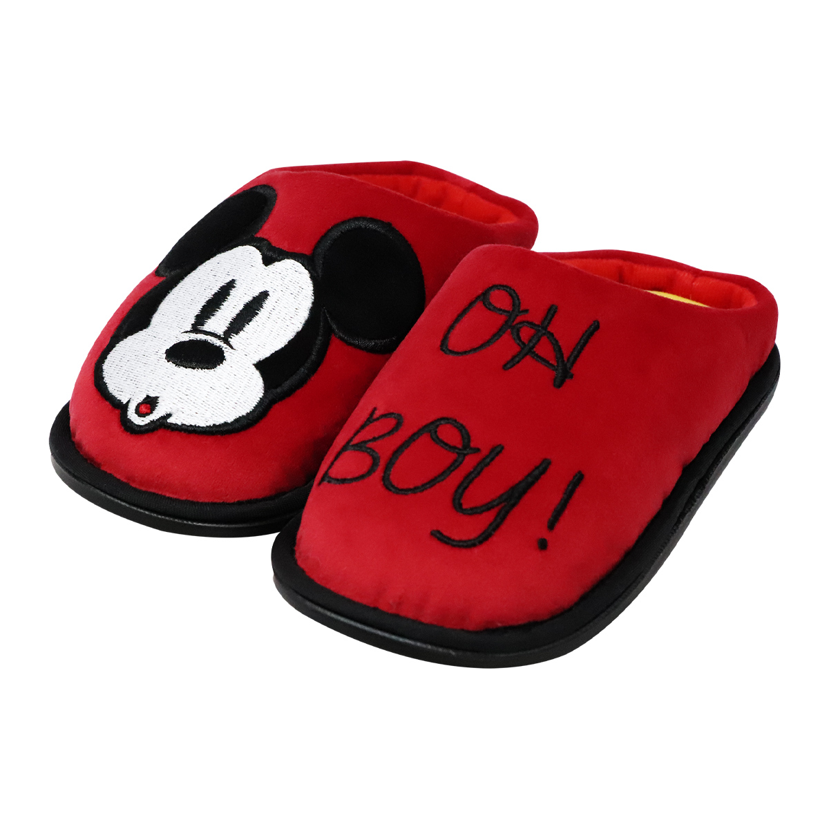 Pantuflas Para Niño Disney Mickey Mouse Color Rojo