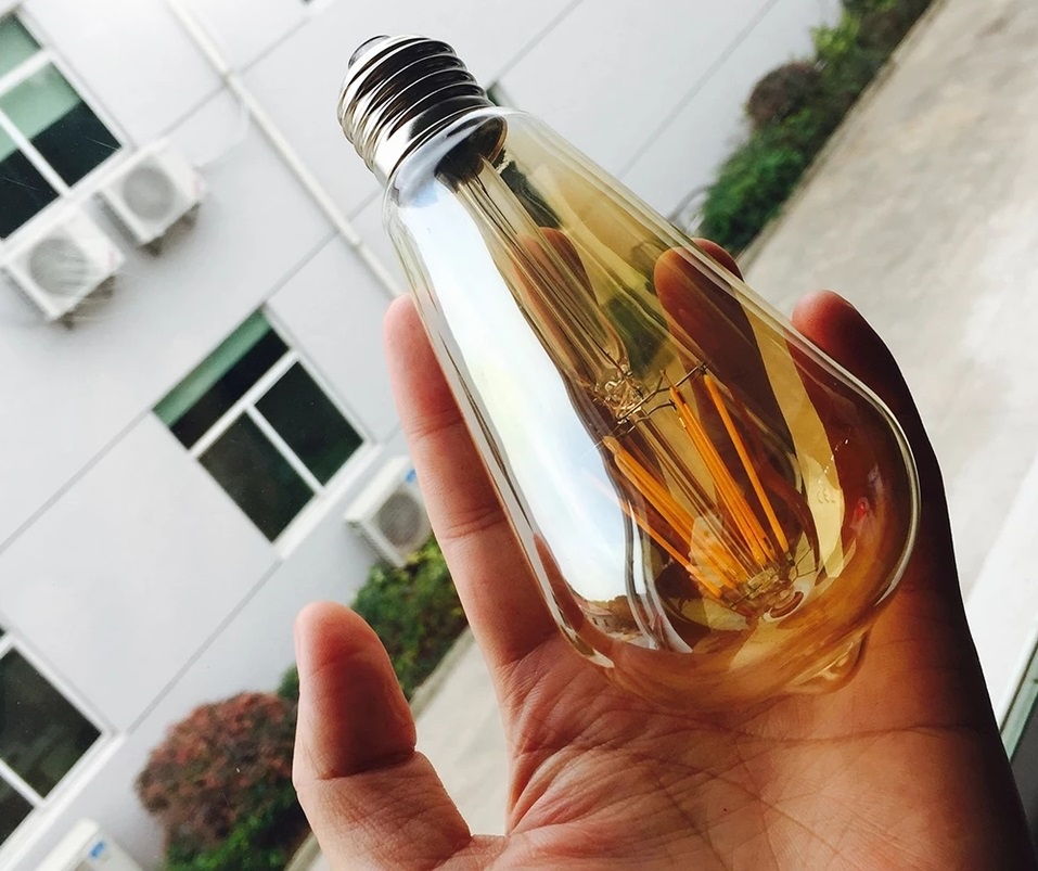 Foco Led Vintage 6w Filamento Modelo St64 retro cálido