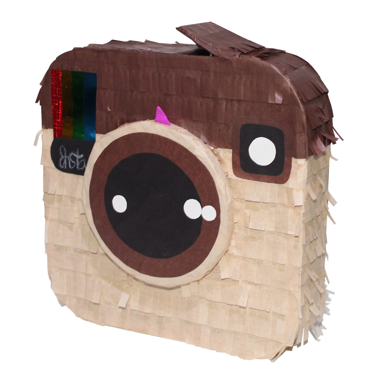 MINI PIÑATA CÁMARA CARTÓN Y PAPEL