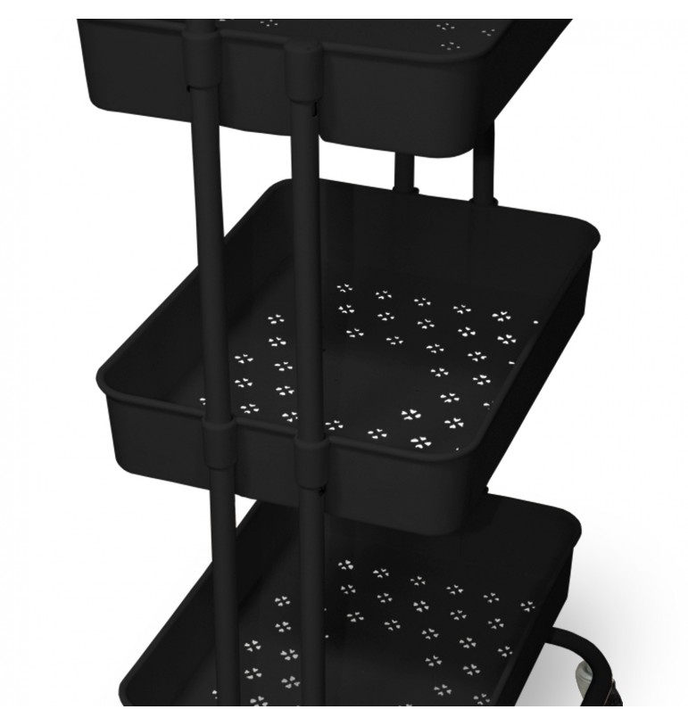 Carrito Organizador Multiusos 3 niveles con ruedas para cocina, baño, hogar