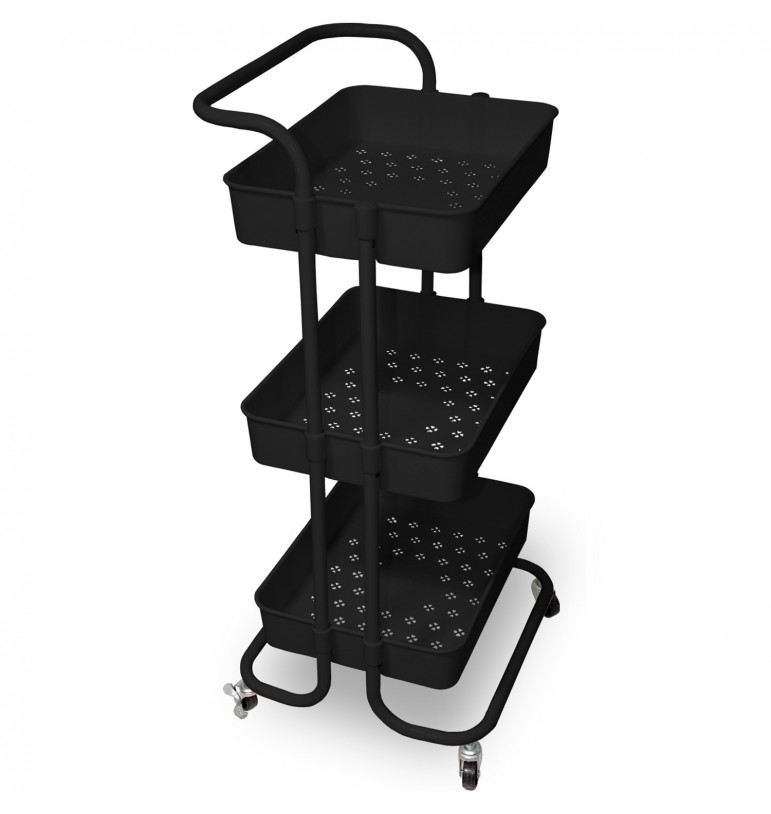 Carrito Organizador Multiusos 3 niveles con ruedas para cocina, baño, hogar