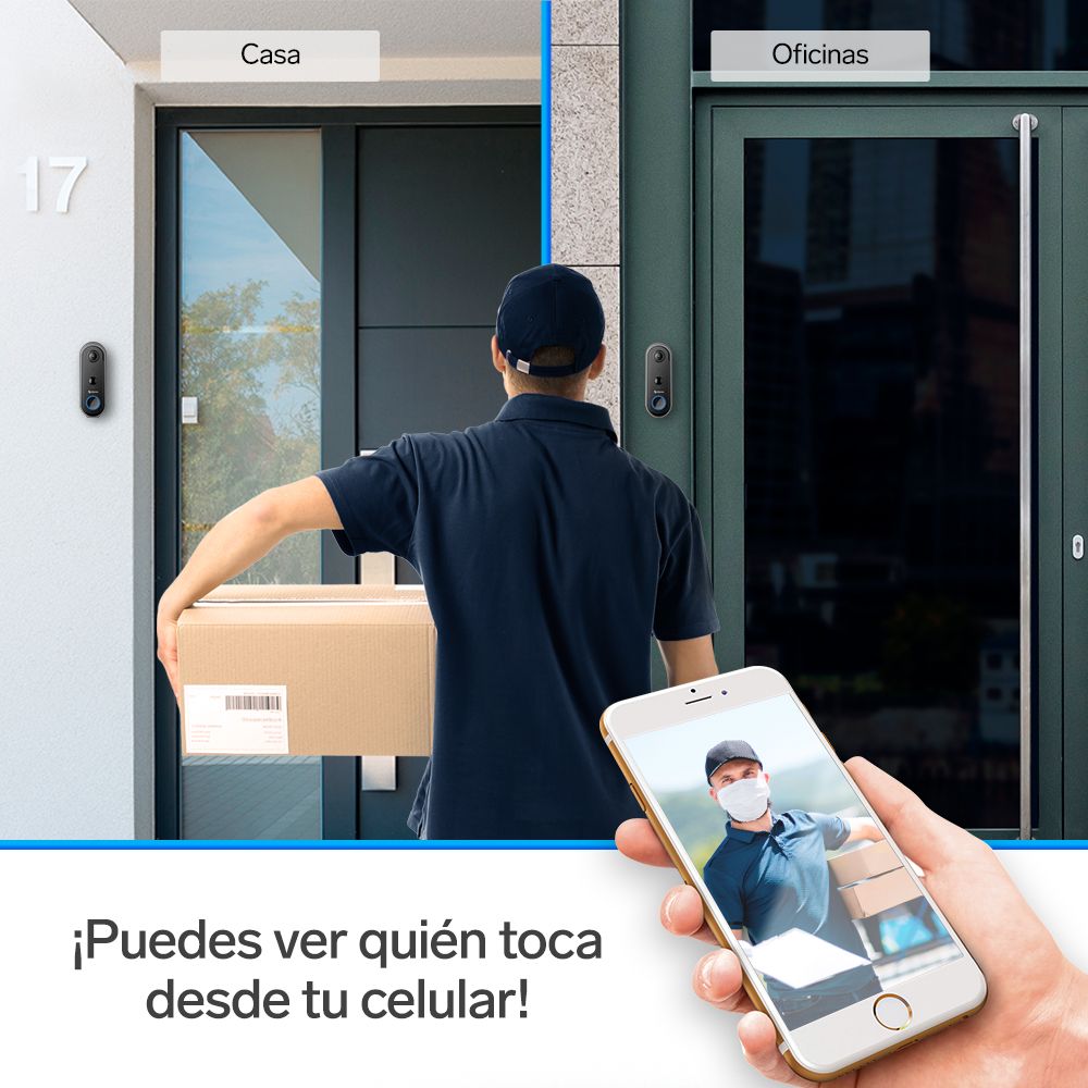 Video Timbre WiFi Steren visión nocturna bocina y micrófono