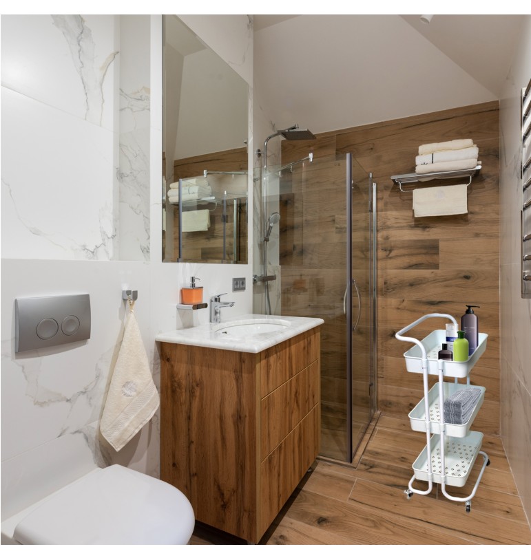 Carrito Organizador Multiusos 3 niveles con ruedas para cocina, baño, hogar