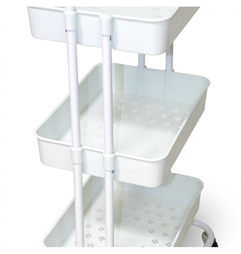 Carrito Organizador Multiusos 3 niveles con ruedas para cocina, baño, hogar