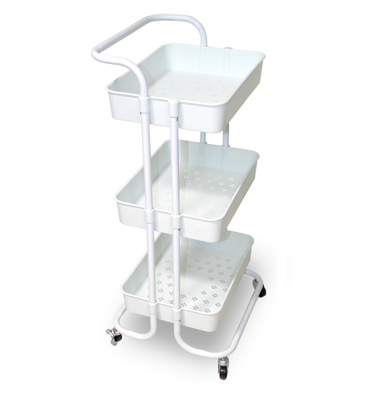 Carrito Organizador Multiusos 3 niveles con ruedas para cocina, baño, hogar