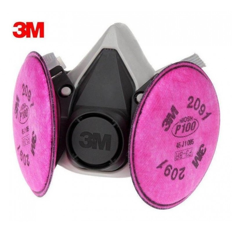 Mascarilla Respirador Media Cara 3m 6200 Sin Filtros 4 opiniones