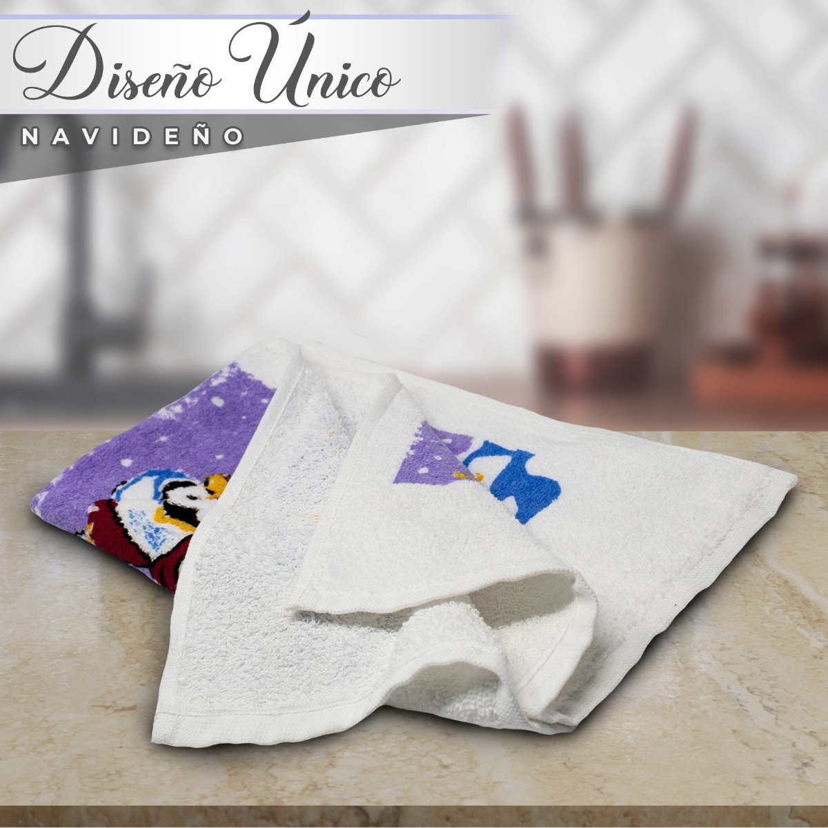 Set Toalla Secador Paño Cocina Navidad 40 Pzas Por Volumen