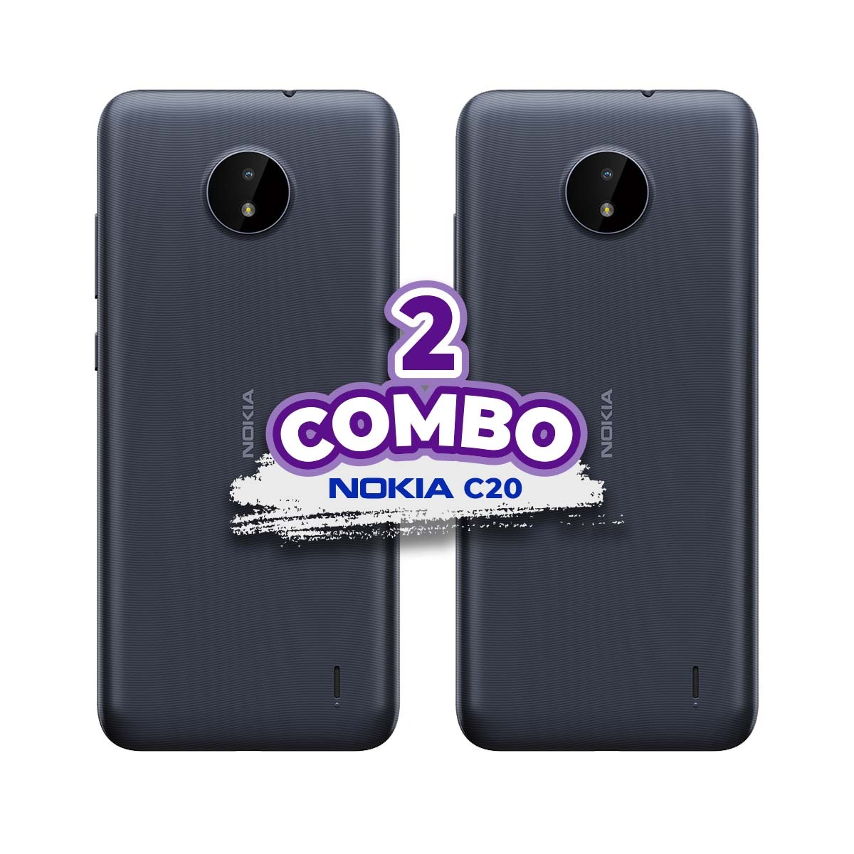 COMBO DE 2 CELULARES NOKIA C20 32GB 2GB RAM AZUL.