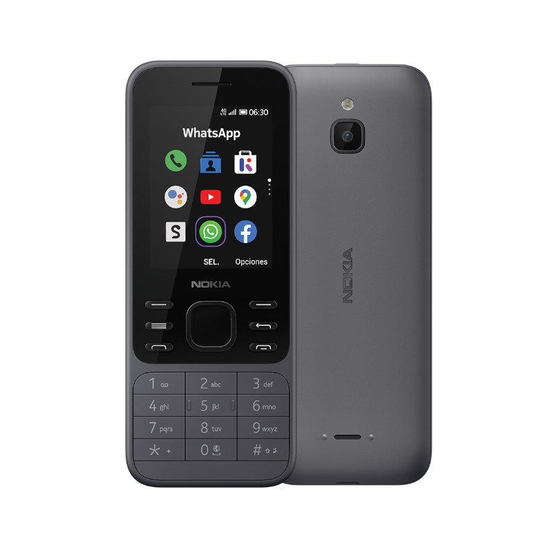 Nokia 6300 4 G, Single Sim, Carbon