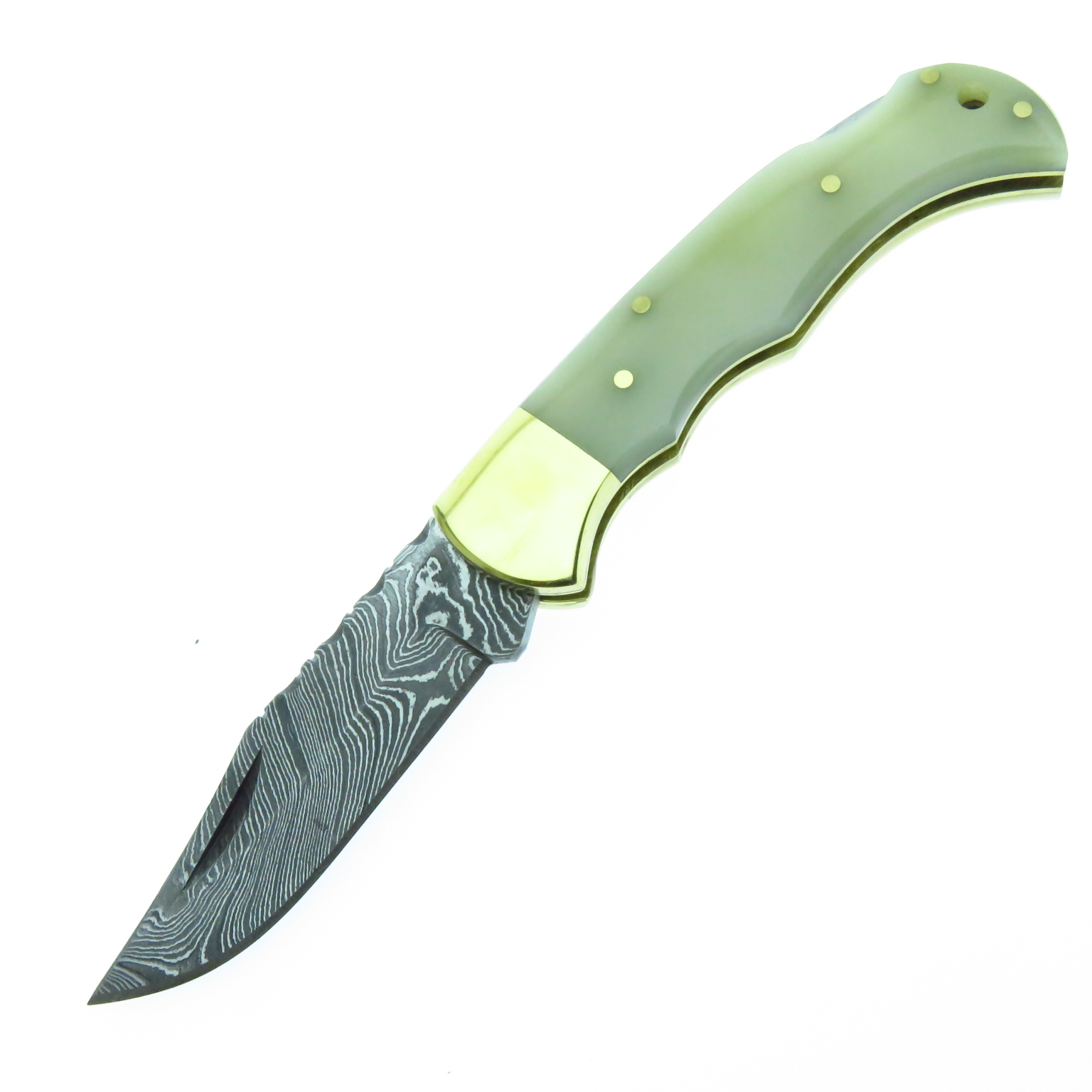 Dm1110 Dm Navaja De Caceria Acero Damasco.